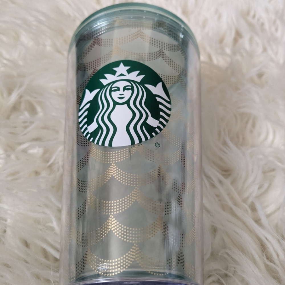 Starbucks 16 oz Mermaid Scales Tumbler